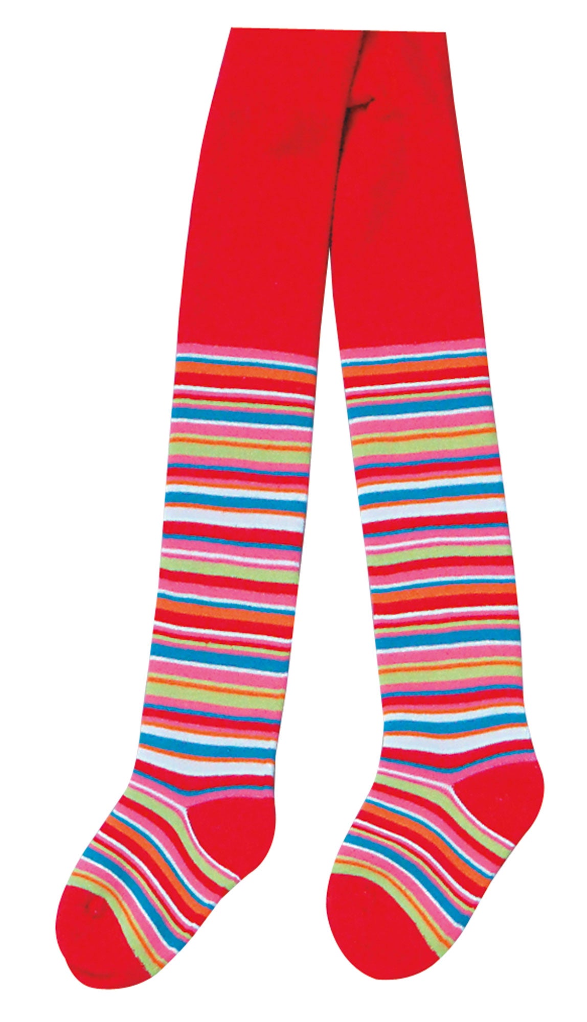 Namens-ABS-Thermostrumpfhose "Ringel"- rot