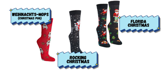 Weihnachtssocken "Limited Edition" mit Namens als ABS - für Erwachsene