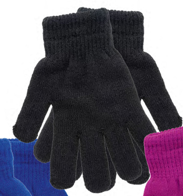 Kinder-ABS-Thermo-Handschuhe "Uni" mit Name und Motiv - schwarz