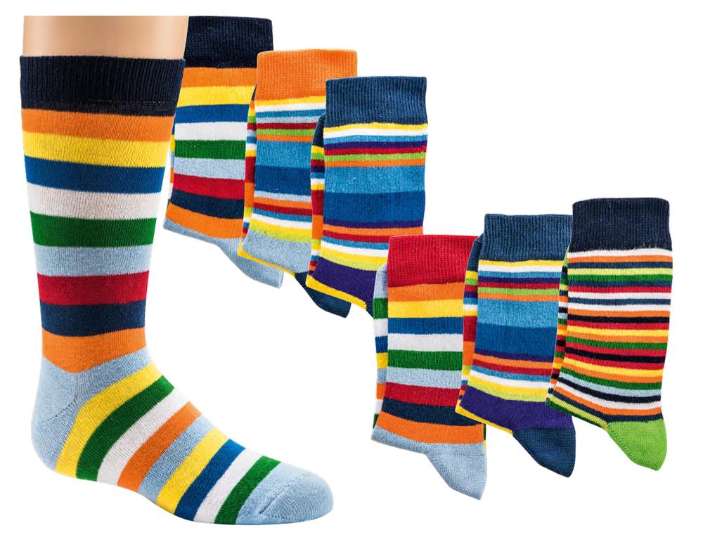 ABS-Thermo-Socken "Gute Laune Ringel" mit Name