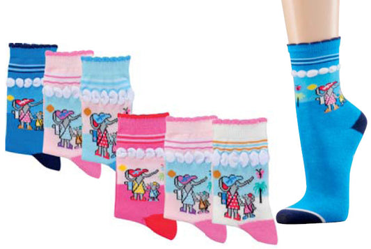 Namens-ABS-Socken "Elefant" für Kinder - weiß