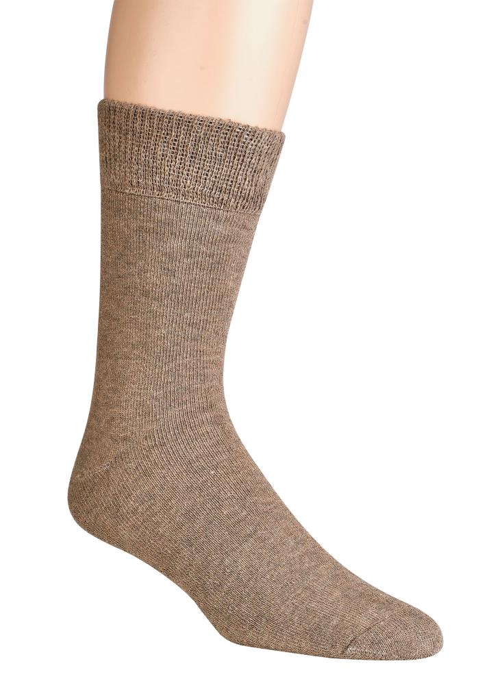Alpaka-Wollsocken "Uni" mit individuellem Anti-Rutsch-Druck - beige