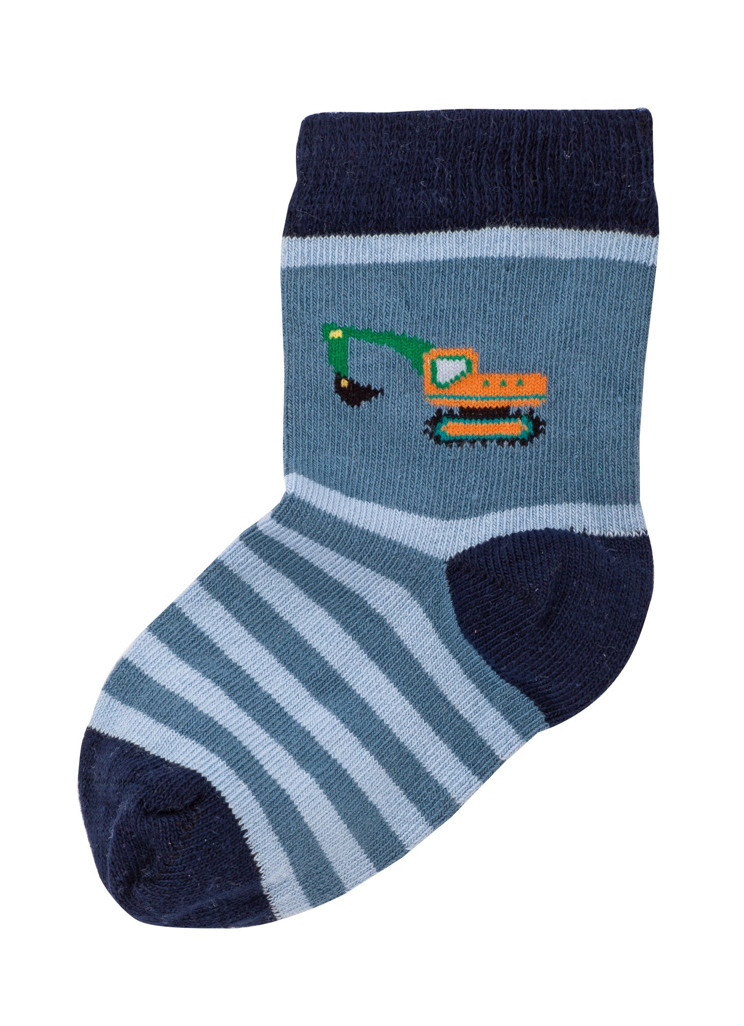 Baby-Stoppersocken "Jungs" mit Namen - Bagger