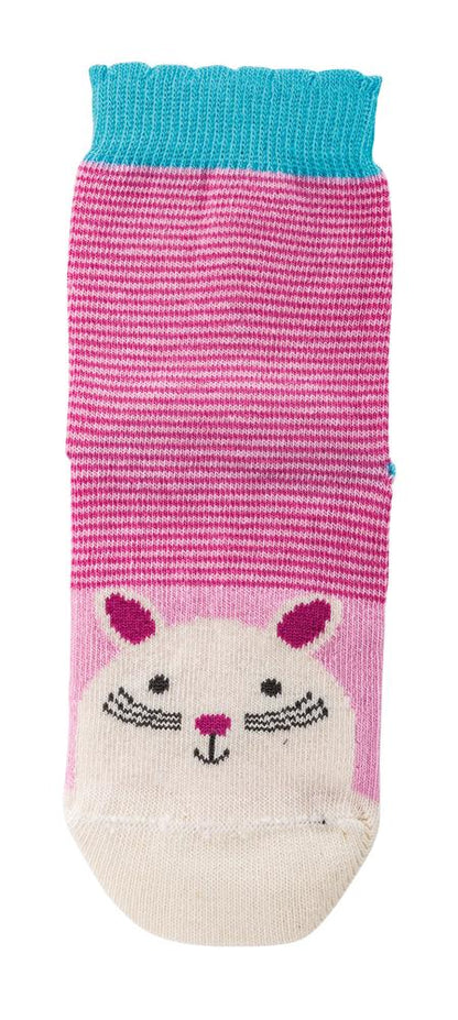 Baby-Stoppersocken "Mädchen" mit Namen - rosé