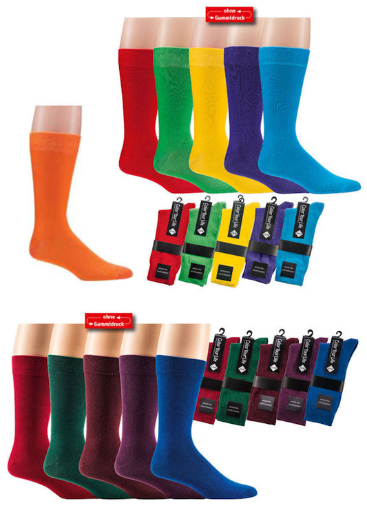 Herrensocken "Color Your Life" mit individueller Anti-Rutsch-Beschichtung - dunkelblau