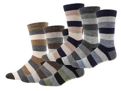 Alpaka-Socken "Ringel" mit individuellem Anti-Rutsch-Druck