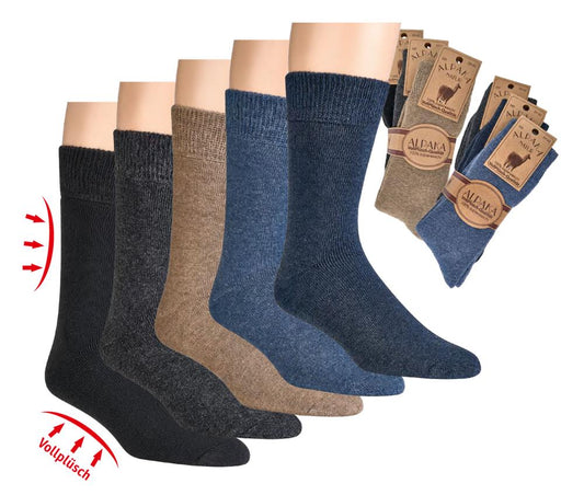 Alpaka-Wollsocken "Uni" mit individuellem Anti-Rutsch-Druck