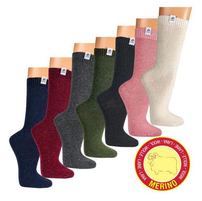 Merino-Wollsocken "Uni" mit individuellem Anti-Rutsch-Druck